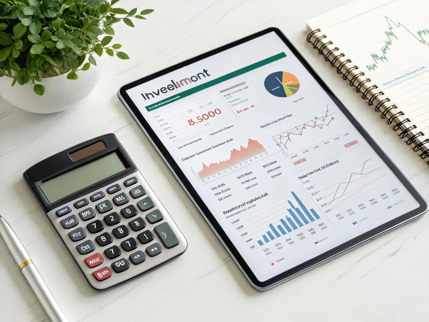 A secure online portal interface with various financial tools and resources, emphasizing ease of access and user-friendly design.